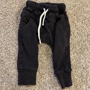 Little bipsy 3-6 month sweats black